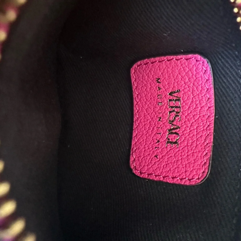 New Versace Pink Card Holder Key Case
